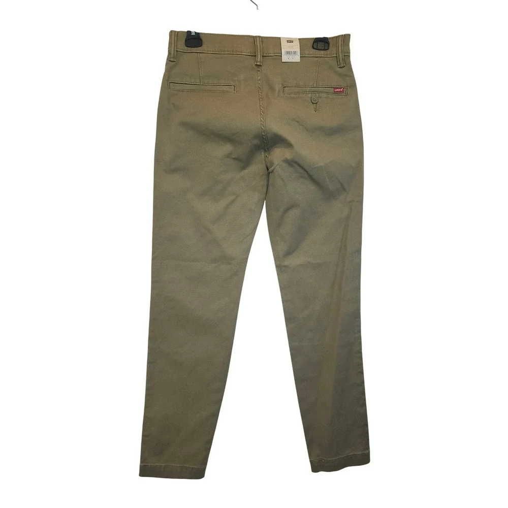 Levis XX Chino Standard Taper Pants Mens 28x30 Khaki Tan Stretch 85226-0072